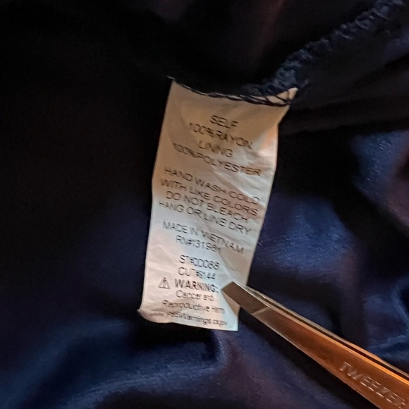 Naif Blue Sleeveless Boho Mini Dress or Tunic with White/cream Lace Detail - Picture 5 of 5